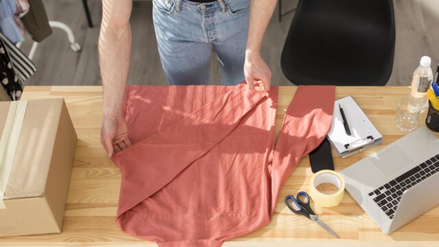 packing department in garment industry
