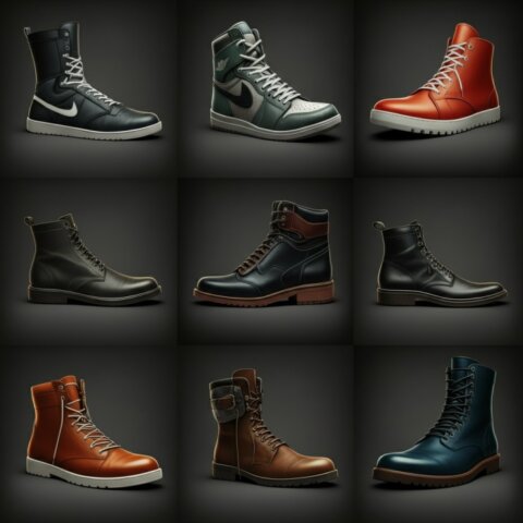 top branded shoes collection display