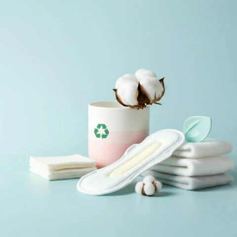 sanitary pad, cotton bulb and cotton napkins