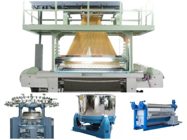 types of textile machinery in one frame